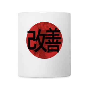 Hiragana Katakana Kaizen-methode Kaizen - Tasse - Weiß - Vorne
