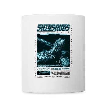 Crocodile chinois lézard Shinisaurus crocodilurus - Mug blanc - blanc - Devant