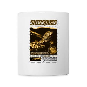 Crocodile chinois lézard Shinisaurus crocodilurus - Mug blanc - blanc - Devant