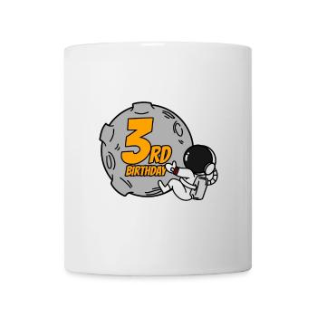 3 Anniversaire Garçon Astronaute - Mug blanc - blanc - Devant