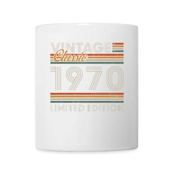 1970 Vintage Retro Cadeau D'anniversaire - Mug blanc - blanc - Devant