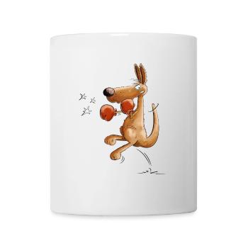 Kangaroo Boxer Boxing Animal Motif - Mug - white - Front