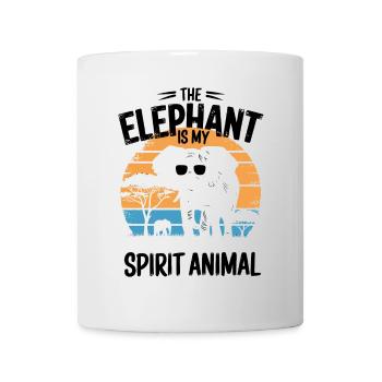 L’éléphant est mon animal spirituel - Mug blanc - blanc - Devant
