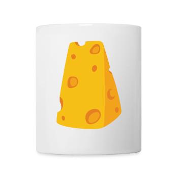 Käsestück Kostüm Käsekostüm Karneval Fasching Käse - Tasse - Weiß - Vorne