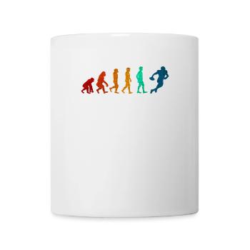 Évolution du football - Mug blanc - blanc - Devant
