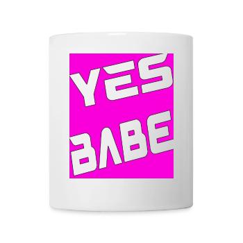 Yes Babe - Tasse - Weiß - Vorne