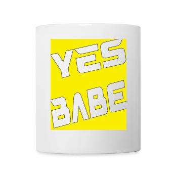 Yes Babe - Tasse - Weiß - Vorne