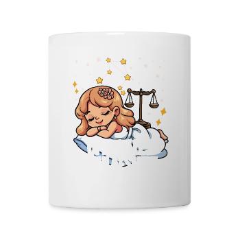 Offizielles Schlafshirt Sternzeichen Waage - Tasse - Weiß - Vorne