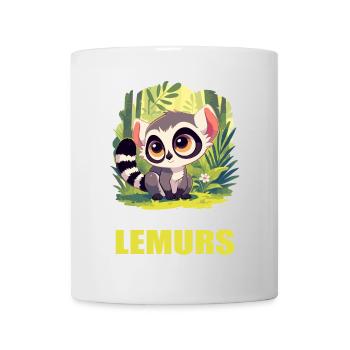 Lémuren Lémuriens Lémurien - Mug blanc - blanc - Devant