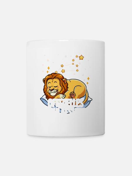 Offizielles Schlafshirt Sternzeichen Löwe - Tasse - Weiß