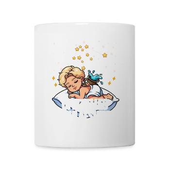 Offizielles Schlafshirt Sternzeichen Wassermann - Tasse - Weiß - Vorne