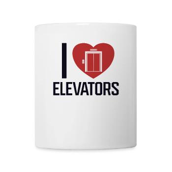 I love Elevators Technician Repair Elevator - Mug - white - Front