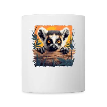 Lémuren Lémuriens Lémurien - Mug blanc - blanc - Devant