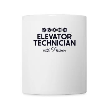 Elevator Technician With Passion Repair Elevator - Mug - white - Front