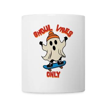 Ghoul Vibes Only Funny Halloween Saying - Mug - white - Front