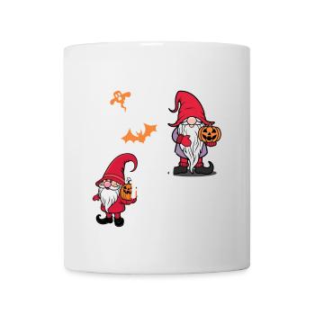 Happy Gnome-Oween Last Minute Kostüm - Tasse - Weiß - Vorne