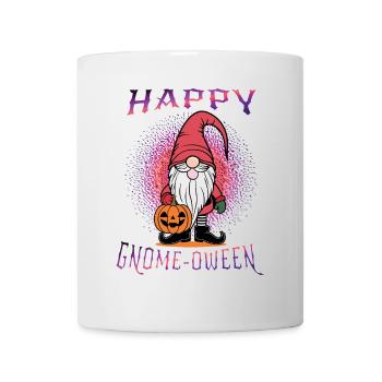 Happy Gnome-Oween Funny Halloween Gnome Saying - Mug - white - Front