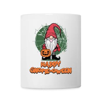 Happy Gnome-Oween Funny Gnome Halloween Saying - Mug - white - Front