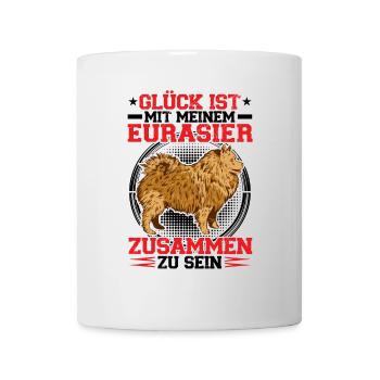 Bei meinem Eurasier sein Eurasian Spitz - Tasse - Weiß - Vorne