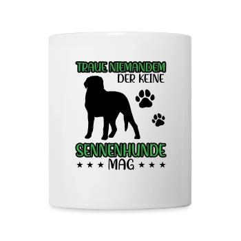 Mountain Dog Don't Trust Swiss Mountain Dog - Mug - white - Front