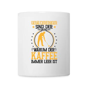 Building cleaners are the reason: window cleaners - Mug - white - Front