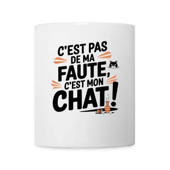 Es ist nicht meine Schuld, es ist meine Katze Humor Kätzchen - Tasse - Weiß - Vorne
