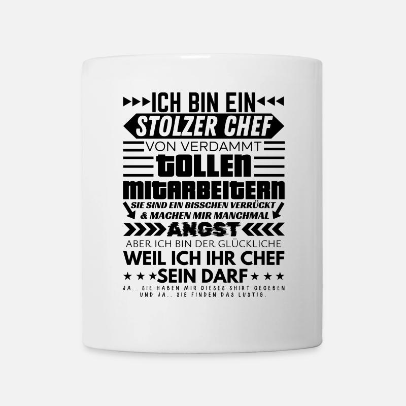 stolzer Chef Von Verdammt Tollen Mitarbeitern - Tasse - Weiß
