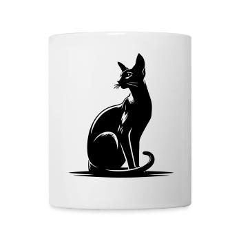 Oriental Shorthair Cat - Mug - white - Front