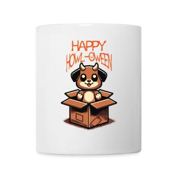 Happy Howl-Oween Funny Dog Halloween Saying - Mug - white - Front