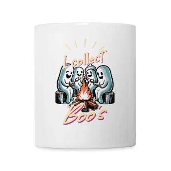 Je collectionne Boos Funny Ghost Collector Vintage - Mug blanc - blanc - Devant