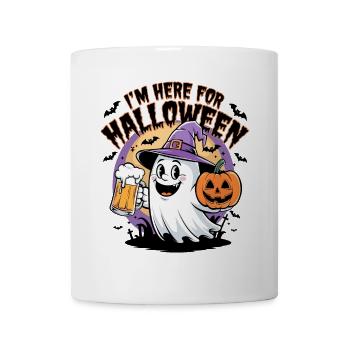 Lustiger Geist I'm here for Halloween - Mug - white - Front