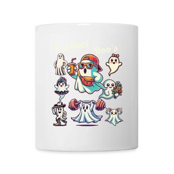 Lustiger Gespenster Sammler Vintage Retro Design - Tasse - Weiß - Vorne