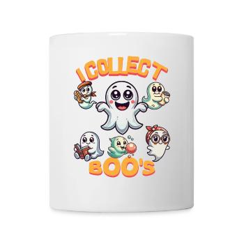 Je collectionne Boos Funny Ghost Collector Vintage - Mug blanc - blanc - Devant