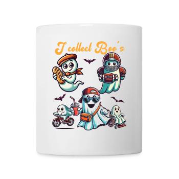 Lustiger Gespenster Sammler Vintage Retro Design - Tasse - Weiß - Vorne
