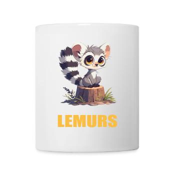 Lémuren Lémuriens Lémurien - Mug blanc - blanc - Devant