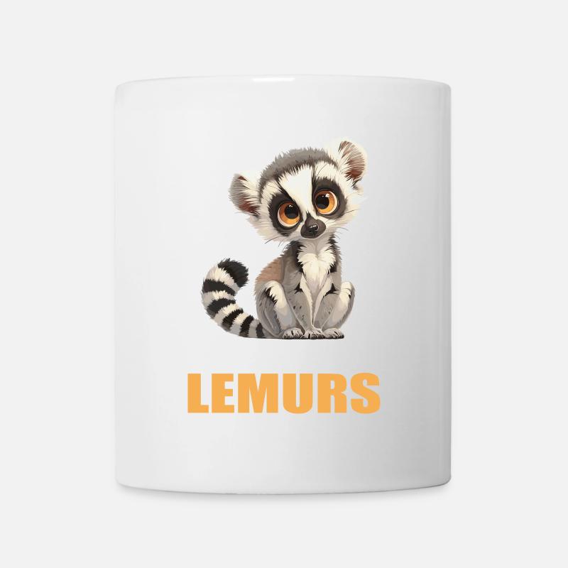 Lemuren Lemurs Lemur - Mug - white