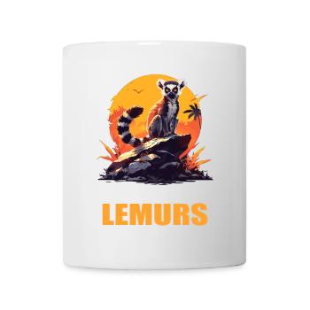 Lémuren Lémuriens Lémurien - Mug blanc - blanc - Devant