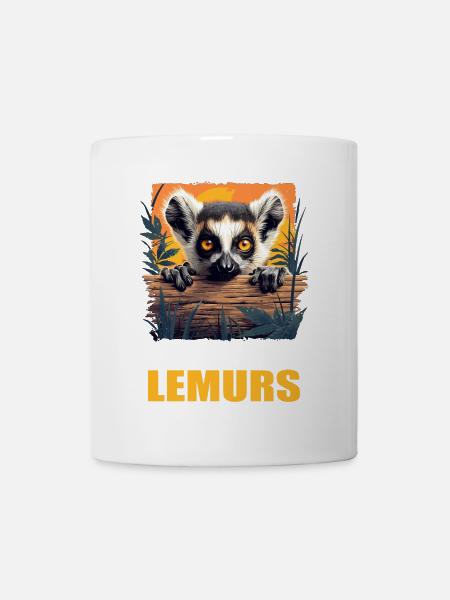 Lemuren Lemurs Lemur - Tasse - Weiß
