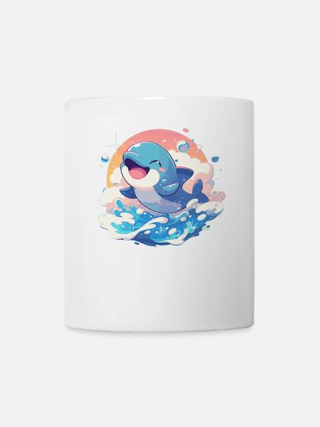Dolphin Delfine Delfin - Tasse - Weiß