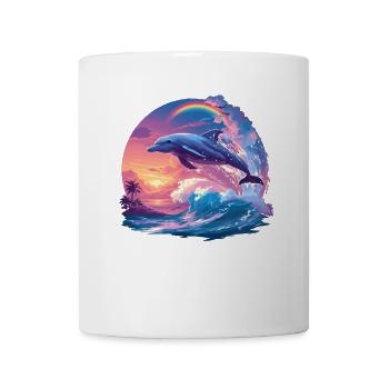 Dolphin Dolphins Dolphin - Mug - white - Front