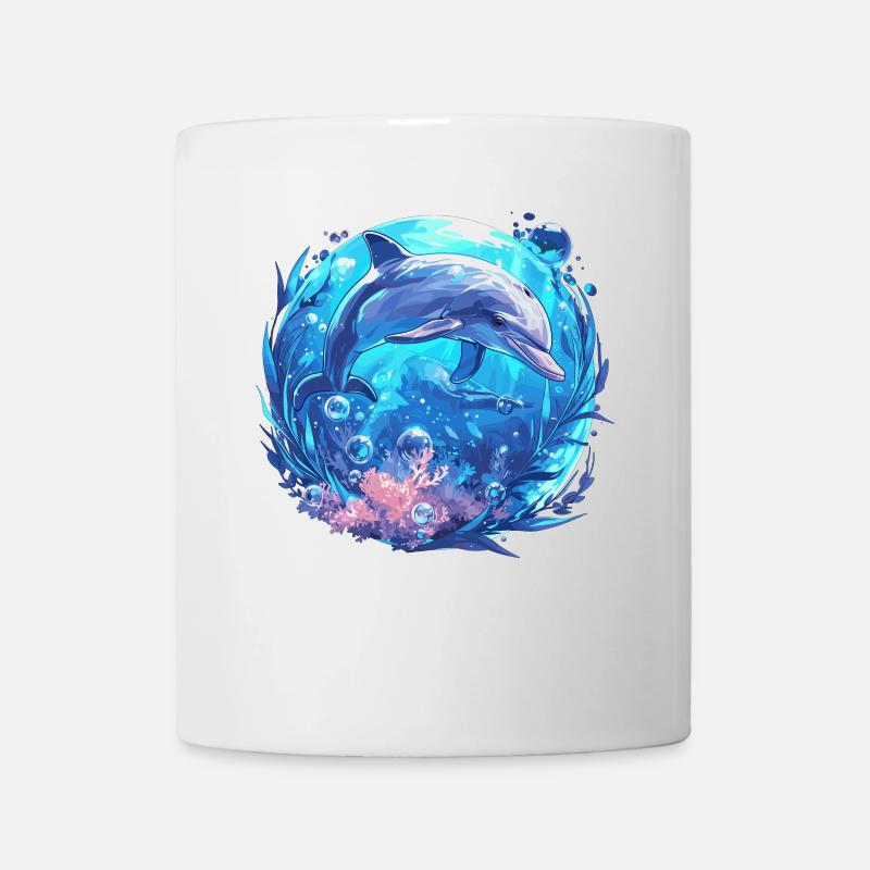 Dolphin Delfine Delfin - Tasse - Weiß