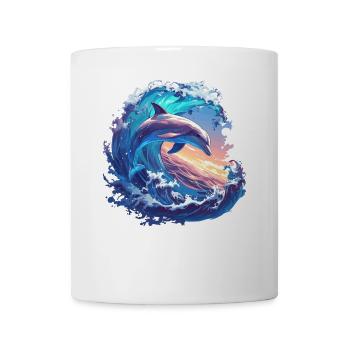Dolphin Dolphins Dolphin - Mug - white - Front