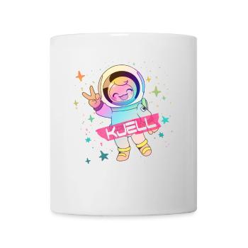 KJELL - Beautiful boy name with cute astronaut - Mug - white - Front