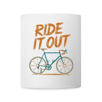 Ride Out Bicycle Illustration - Mug - white - Front
