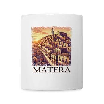 Matera Italien Urlaub Süden Sonnenuntergang - Tasse - Weiß - Vorne