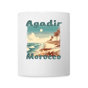Agadir Marokko Südsee Mittelmeer Urlaub Nordafrika - Tasse - Weiß - Vorne
