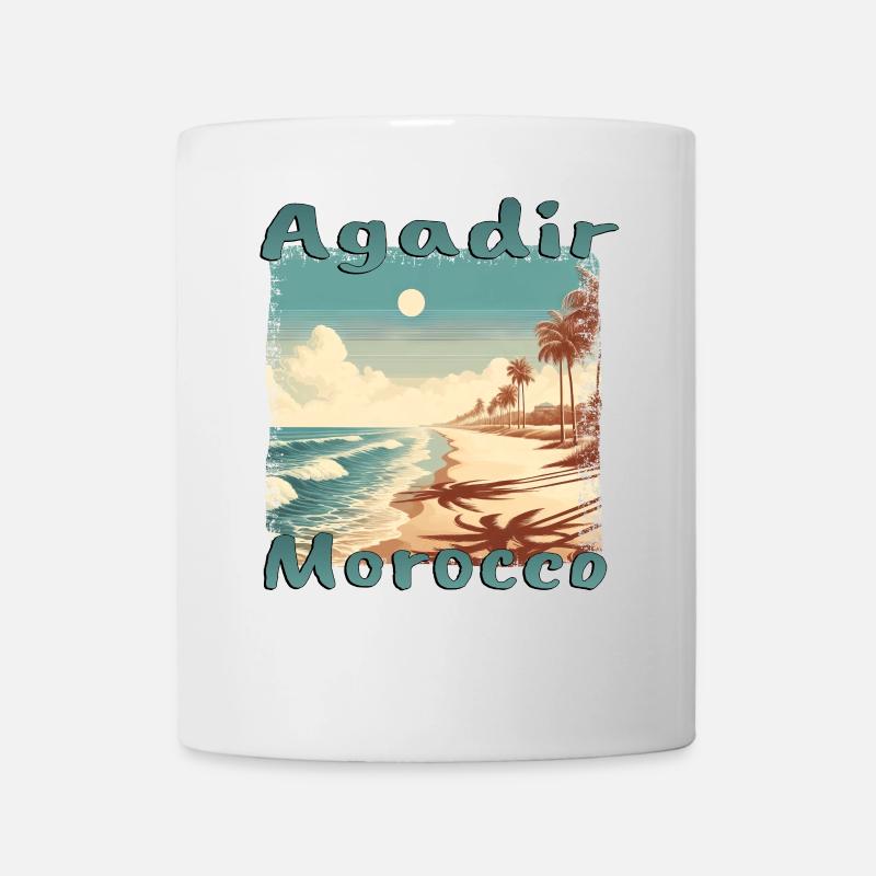 Agadir Maroc Mers du Sud Méditerranée Vacances Afrique du Nord - Mug blanc - blanc