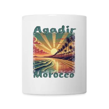 Agadir Marokko Nordafrika Urlaub Südsee Mittelmeer - Tasse - Weiß - Vorne