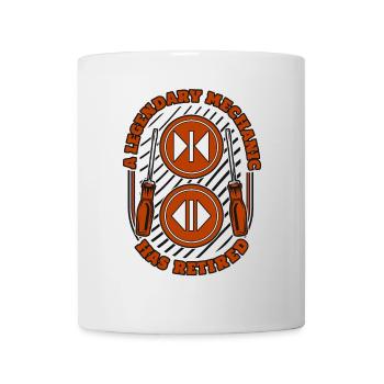Un mécanicien légendaire a pris sa retraite Repair Elevator - Mug blanc - blanc - Devant