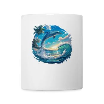 Dolphin Dolphins Dolphin - Mug - white - Front